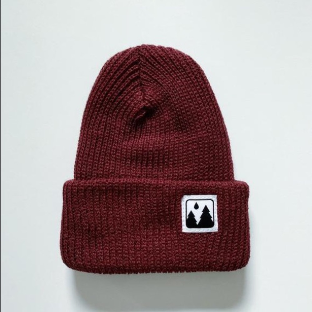 Elmntry - Burgundy, Icon Cuff Beanie